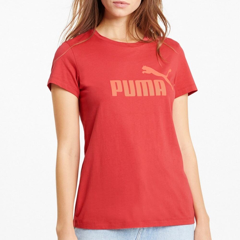 Puma NWT Red Logo Cotton Short Sleeve T-Shirt. Athleisure. Women’s Large